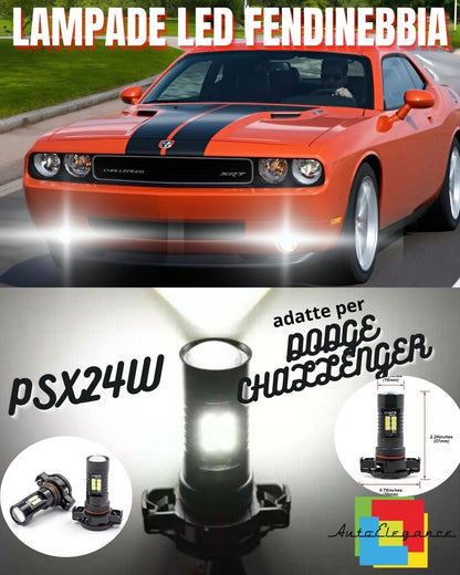😍PSX24W 21 LED CANBUS FOG LIGHTS DODGE CHALLENGER WHITE😍