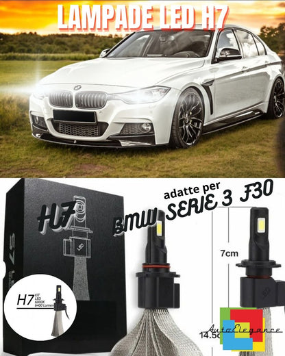 🚀KIT LAMPADE ANABBAGLIANTI LED BMW SERIE 3 F30 LED H7 6000K 6400 LUMEN🚀