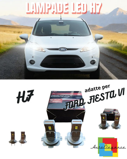 💥KIT LED H7 PER FORD FIESTA VI MK6 RESTYLING 6000K 6000 LUMEN ANABBAGLIANTI💥