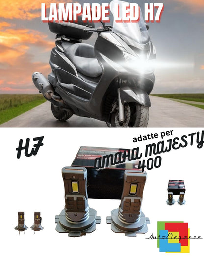 ✨LAMPADA LED H7 CANBUS PER ABBAGLIANTI YAMAHA MAJESTY 400 6000K BIANCO✨