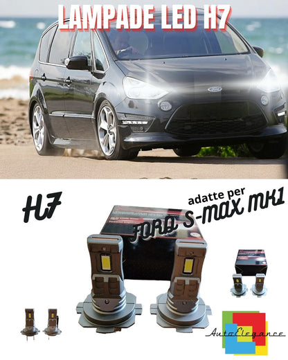 ✨KIT LED H7 PER FORD S-MAX MK1 6000K 6000 LUMEN CANBUS ANABBAGLIANTI✨