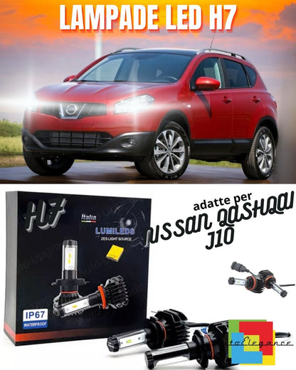 😎KIT LED H7 6000K CANBUS XENON 9800 LUMEN PER NISSAN QASHQAI J10 ABBAGLIANTI😎
