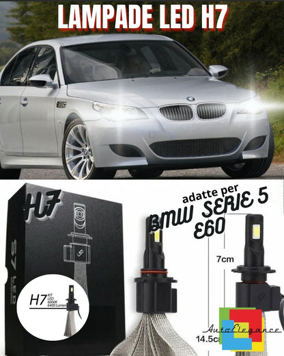 🔥H7 CANBUS LED KIT FOR BMW 5 SERIES E60 E61 WITH 8000 LUMEN LOW BEAM LED🔥
