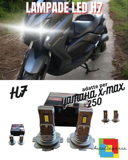 🚀LAMPADA LED H7 6000K CANBUS PER ANABBAGLIANTI YAMAHA X-MAX 250 (2010-2013)🚀