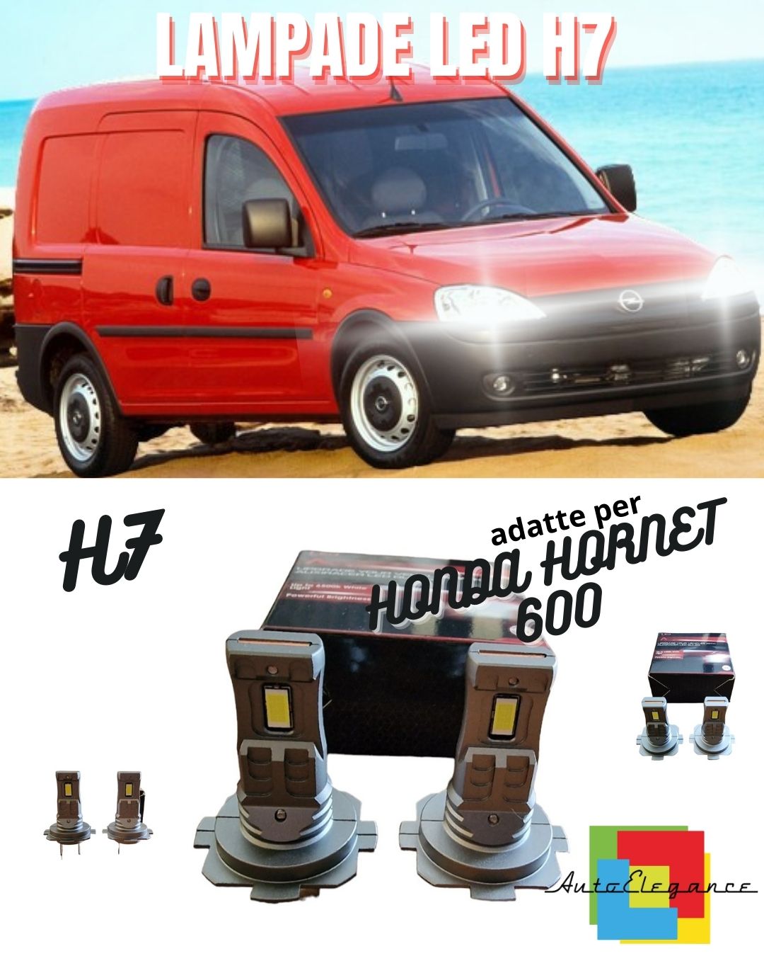 😍KIT LED H7 OPEL COMBO C 6000K BIANCO 6000 LUMEN CANBUS ABBAGLIANTI😍
