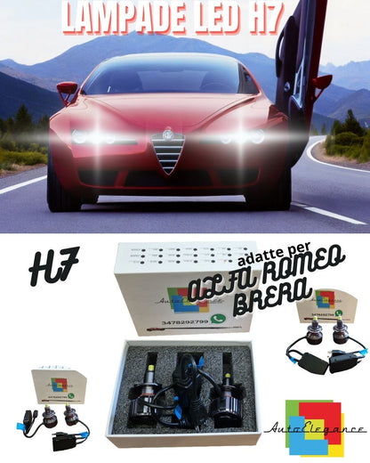 🔥FULL LED KIT ALFA ROMEO BRERA LED LAMPS H7 6000K ICE WHITE NO ERROR🔥