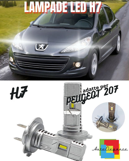 😍PEUGEOT 207 H7 LED KIT 6000K WHITE 6000 LUMEN CANBUS LOW BEAM😍