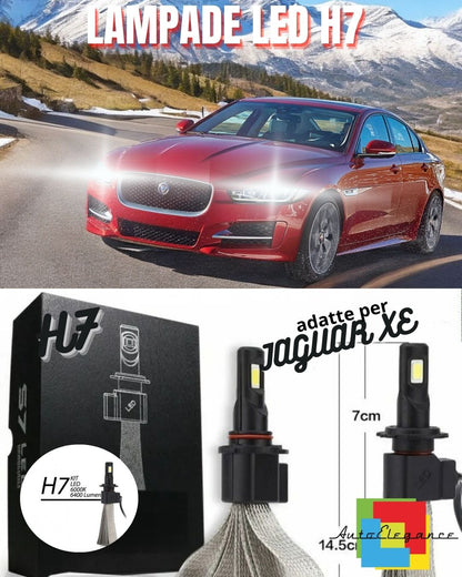 🔥KIT FULL LED JAGUAR XE LAMPADE LED H7 6000K BIANCO GHIACCIO 100% NO ERRORE🔥