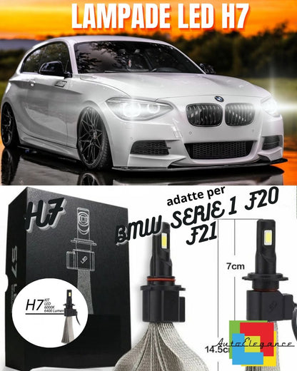 😎H7 LED KIT BMW SERIE 1 F20 F21 RESTYLING 6000K 6400 LUMEN HIGH BEAM😎
