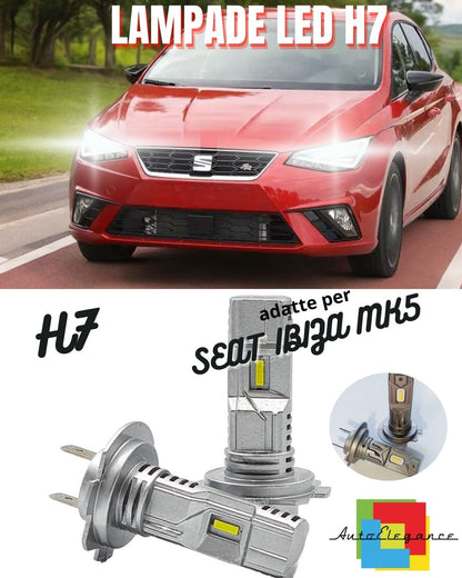 😍KIT LED H7 PER SEAT IBIZA MK5 V 6000K BIANCO 6000 LUMEN CANBUS ABBAGLIANTI😍