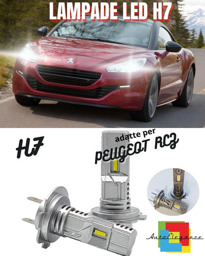 🌟KIT LED H7 PER PEUGEOT RCZ 6000K BIANCO 6000 LUMEN CANBUS ANABBAGLIANTI🌟