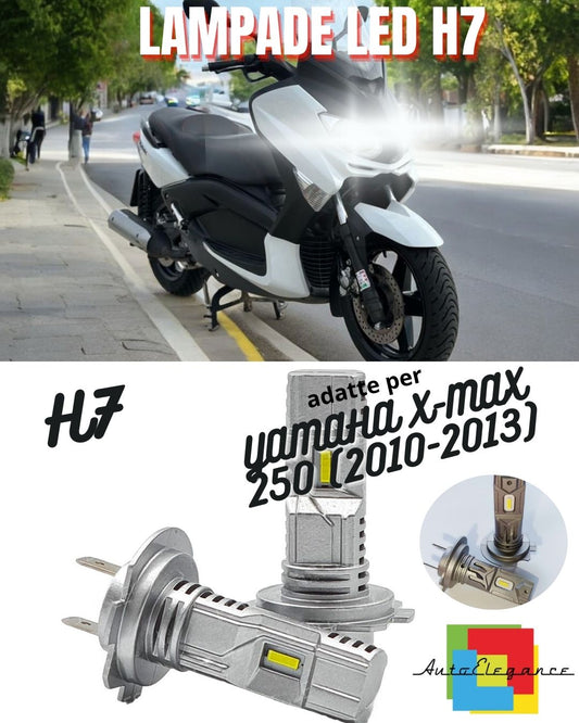 LAMPADA LED H7 6000K CANBUS PER ANABBAGLIANTI YAMAHA X-MAX 250 (2010-2013)