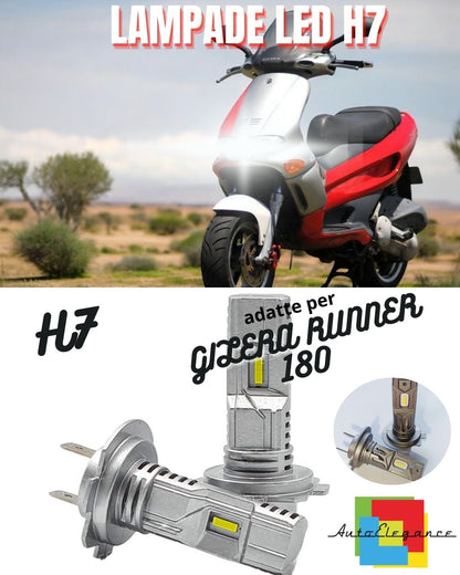 😎H7 6000K CANBUS LED BULB FOR LOW BEAM GILERA RUNNER 180 (1999-2000) SP😎
