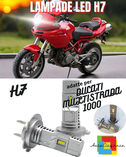 😎LAMPADA LED H7 CANBUS PER ANABBAGLIANTI DUCATI MULTISTRADA 1000 S DS😎