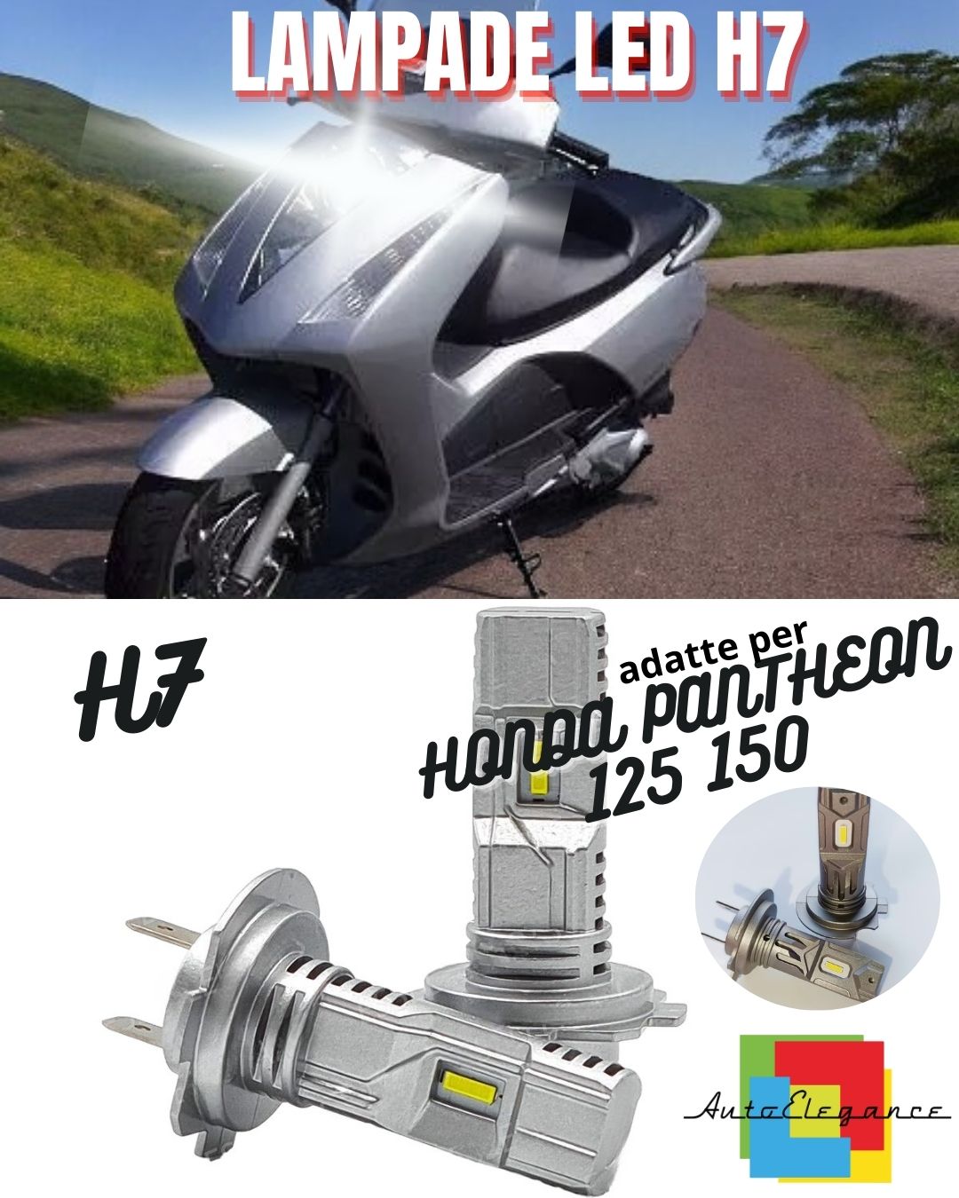 ✨LAMPADA LED H7 CANBUS PER ANABBAGLIANTE PER HONDA PANTHEON 125 150 6000K✨