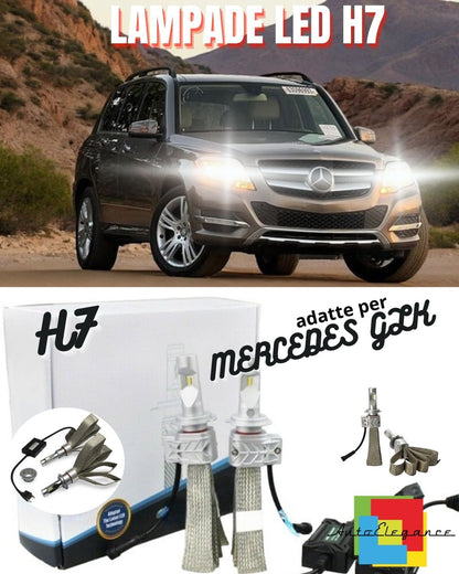 🤩KIT LED H7 MERCEDES GLK FINO AL 06/2012 6500K CANBUS XENON 12000LM🤩