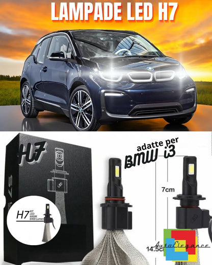 🤩KIT LAMPADE ANABBAGLIANTI LED BMW i3 LED H7 6000K 6400 LUMEN NO ERROR🤩