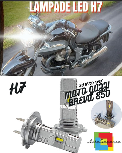 😍LAMPADA LED H7 6000K CANBUS PER ANABBAGLIANTI MOTO GUZZI BREVA 850😍