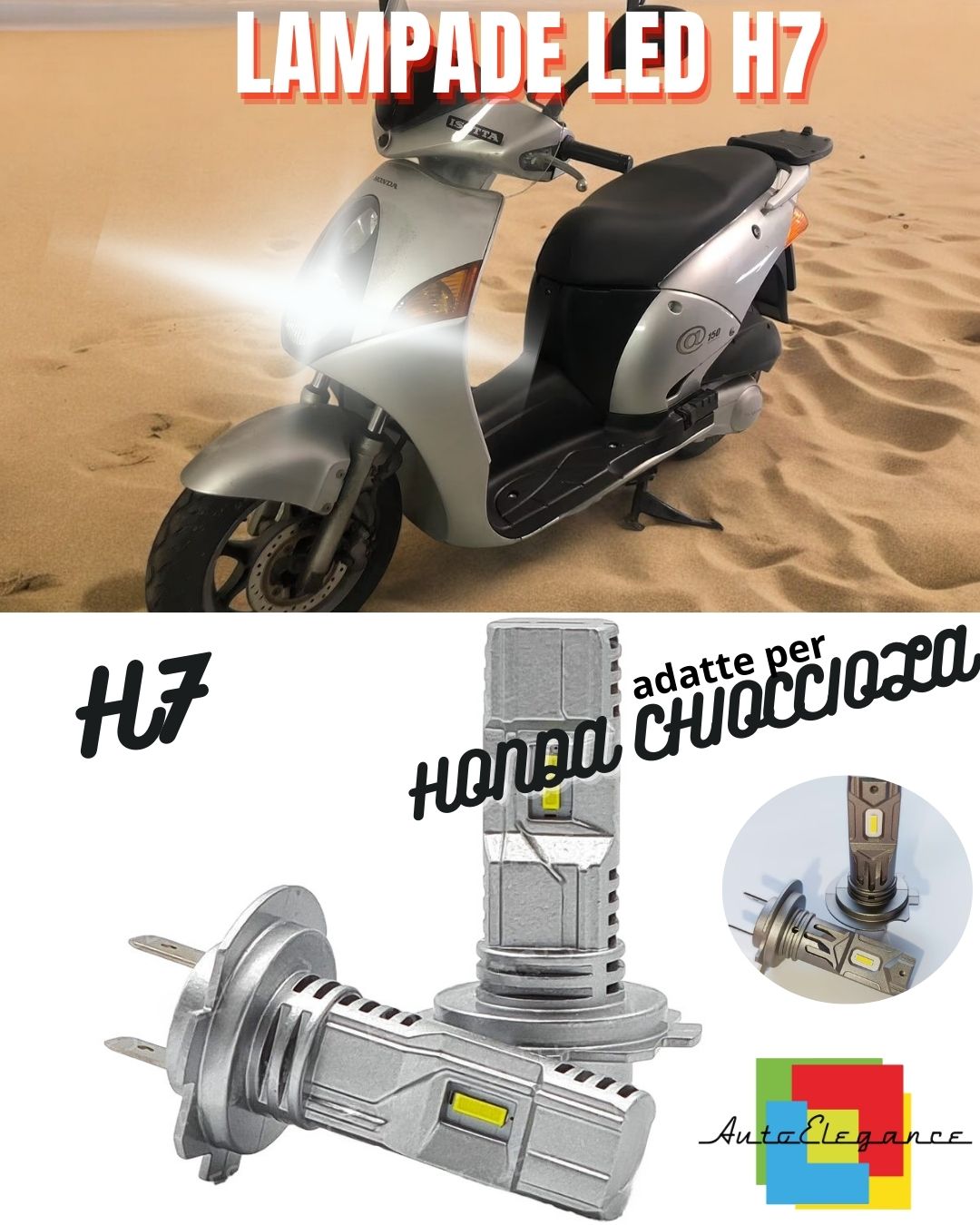 🤩CONVERSIONE FARO LED HONDA CHIOCCIOLA  ANABBAGLIANTE + ABBAGLIANTE + POSIZIONE