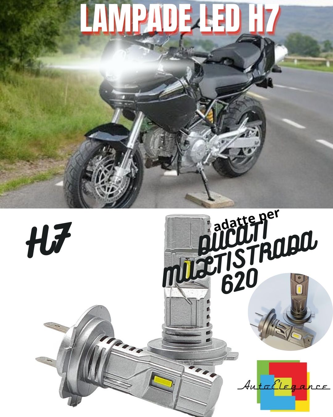 ✨LAMPADA LED H7 6000K CANBUS PER ANABBAGLIANTI DUCATI MULTISTRADA 620✨
