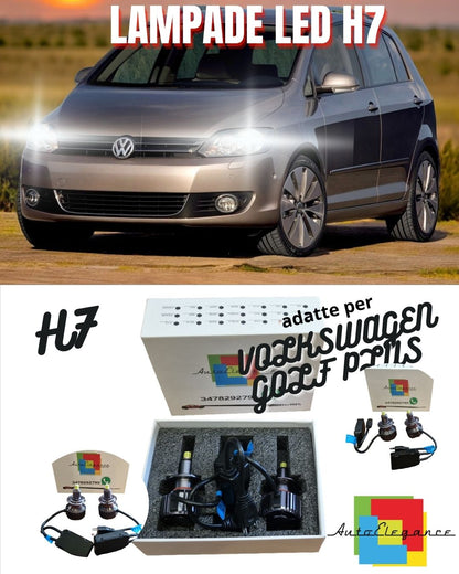 ✨KIT LED H7 CANBUS VOLKSWAGEN GOLF PLUS CON LED 9600 LUMEN 6000K BIANCO✨