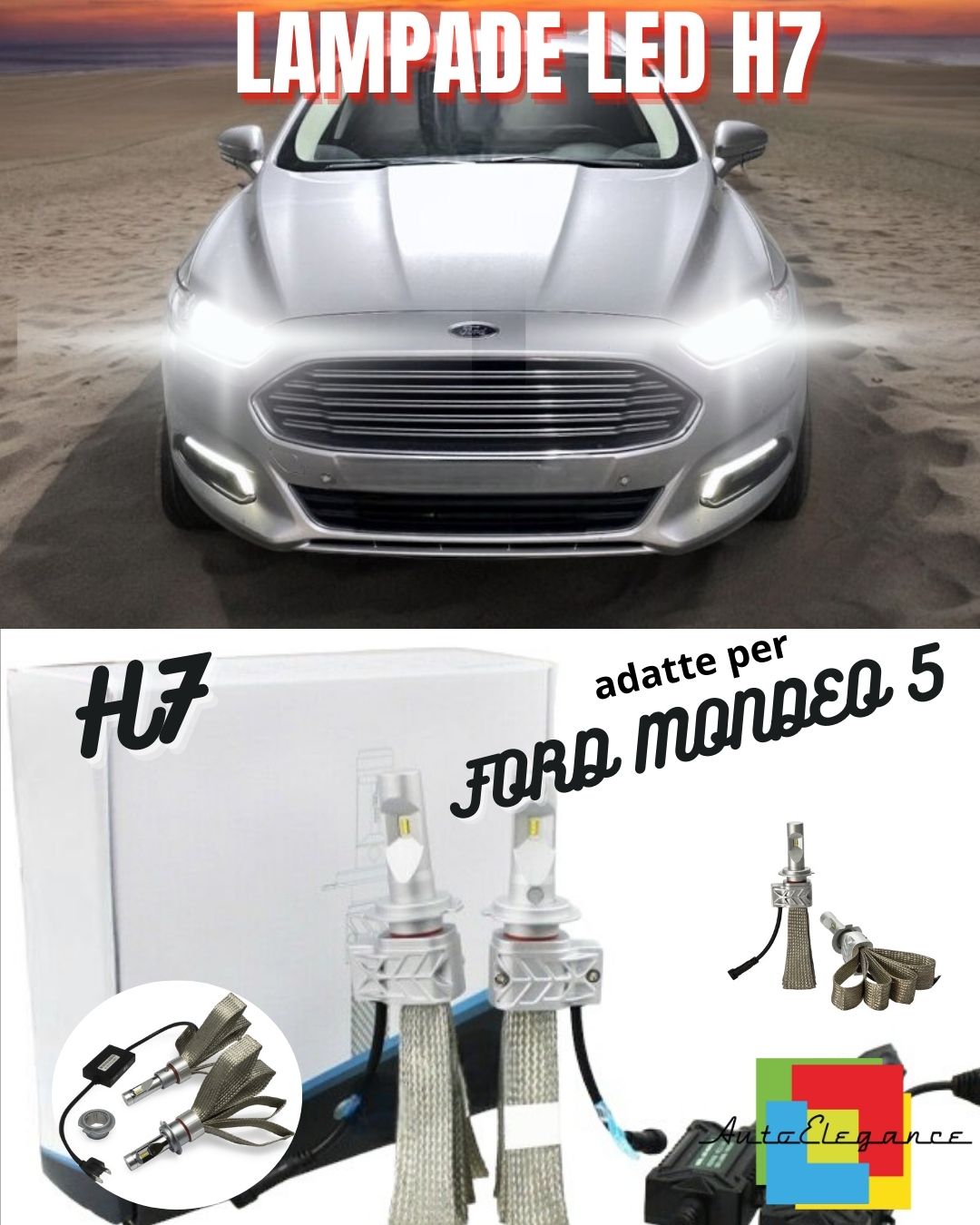 🤩H7 CANBUS LED KIT FOR FORD MONDEO 5 WITH 8000 LUMEN LED🤩 