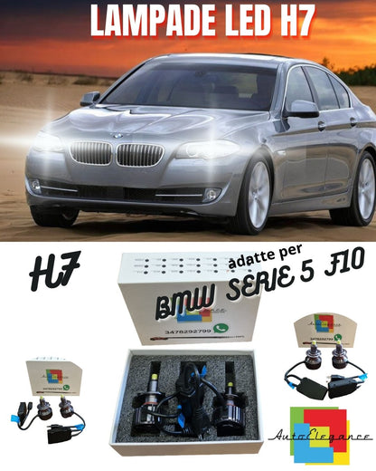 😍KIT FULL LED H7 6000K CANBUS LED PER LENTICOLARI BMW SERIE 5 NO AVARIA😍