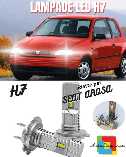 🤩KIT LED H7 PER SEAT AROSA 6000K BIANCO 6000 LUMEN CANBUS ANABBAGLIANTI🤩