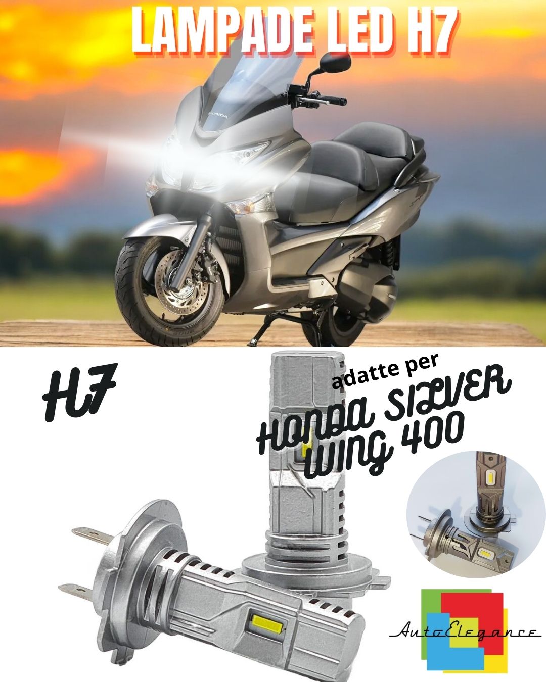 ✨LAMPADA LED H7 CANBUS PER ANABBAGLIANTE PER HONDA SILVER WING 400 6000K✨
