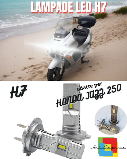 🔥LAMPADA LED H7 CANBUS PER ABBAGLIANTE PER HONDA JAZZ 250 6000K GHIACCIO🔥