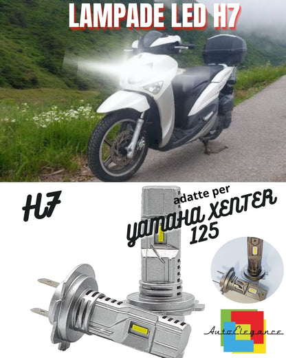 ❤️H7 6000K CANBUS LED LAMP FOR HIGH BEAM YAMAHA XENTER 125 (2015-2017)❤️