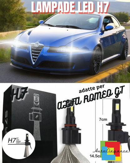 💙KIT LAMPADE ANABBAGLIANTI LED ALFA ROMEO GT LAMPADE LED H7 6000K BIANCO💙