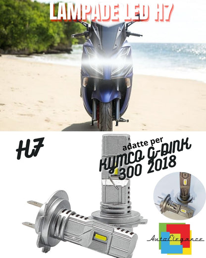 💙LAMPADA LED H7 CANBUS PER ANABBAGLIANTE PER KYMCO G-DINK 300 2018 -  6000K💙