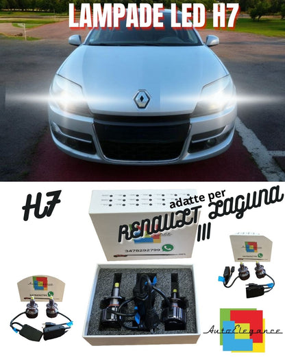 🔥KIT FULL LED H7 6000K CANBUS LED PER LENTICOLARI RENAULT LAGUNA III🔥