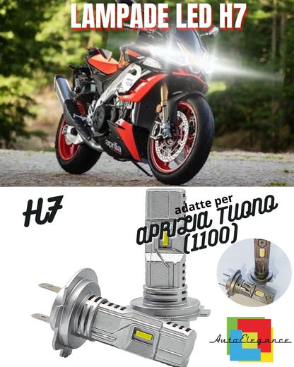 ✨LAMPADA LED H7 CANBUS PER ABBAGLIANTI APRILIA TUONO (1100)V4 RR 2 Pezzi✨