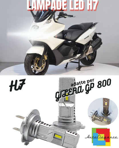 🤍LAMPADA LED H7 6000K CANBUS 3000 LM PER ANABBAGLIANTI GILERA GP 800 2 Pezzi🤍