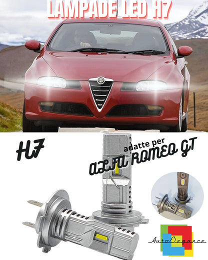 😍KIT LED H7 ALFA ROMEO GT 6000K BIANCO 6000 LUMEN CANBUS ANABBAGLIANTI😍