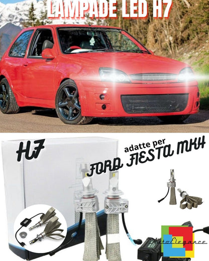 😍LED KIT H7 6500K FULL LED FORD FIESTA MK4 UP TO 08/1999 CANBUS 8000 LUMEN😍