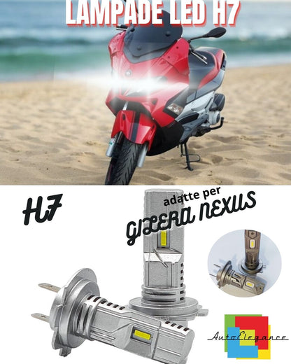 ❤️LAMPADA LED H7 CANBUS PER ANABBAGLIANTE GILERA NEXUS 6000K 2 Pezzo❤️