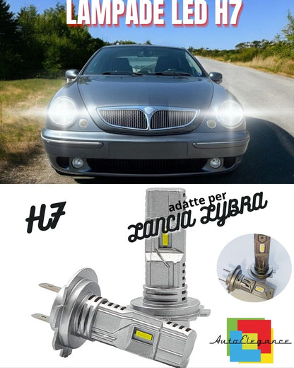 H7 LED KIT FOR LANCIA LYBRA 6000K WHITE 6000 LUMEN CANBUS LOW BEAM 