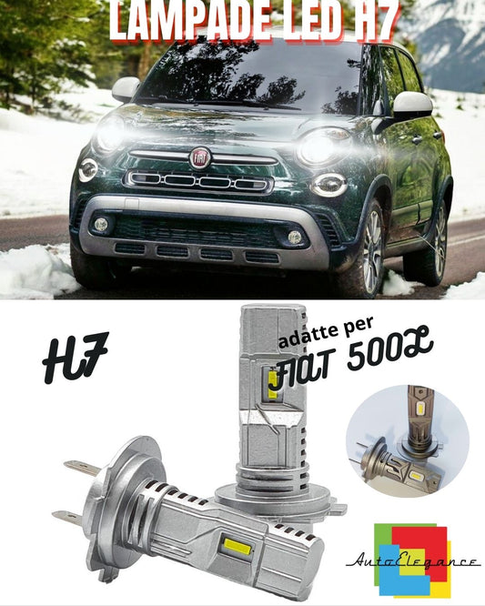 ❄️H7 LED KIT FIAT 500L 6000K WHITE 6000 LUMEN CANBUS HIGH BEAM❄️
