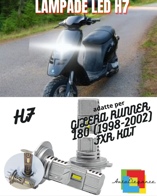 🖤LAMPADA LED H7 CANBUS PER ANABBAGLIANTI GILERA RUNNER 180 FXR KAT 2 Pezzi 🖤