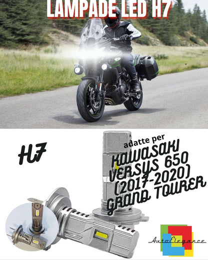 🔥LAMPADA LED H7 PER ABBAGLIANTI KAWASAKI VERSYS 650 GRAND TOURER 2 Pezzi🔥