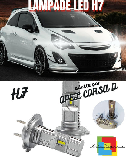 🤍H7 LED KIT OPEL CORSA D 6000K WHITE 6000 LUMEN CANBUS LOW BEAM🤍
