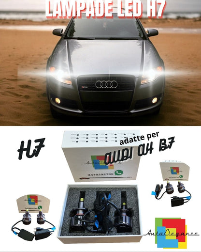 😍KIT LED H7 CANBUS AUDI A4 B7 + AVANT CON LED A 360° 9600 LUMEN 6000K BIANCO😍