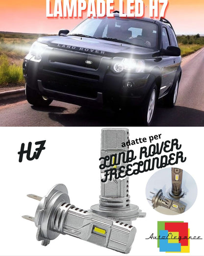 ✨KIT LED H7 LAND ROVER FREELANDER 6000K BIANCO 6000 LUMEN CANBUS ANABBAGLIANTI✨