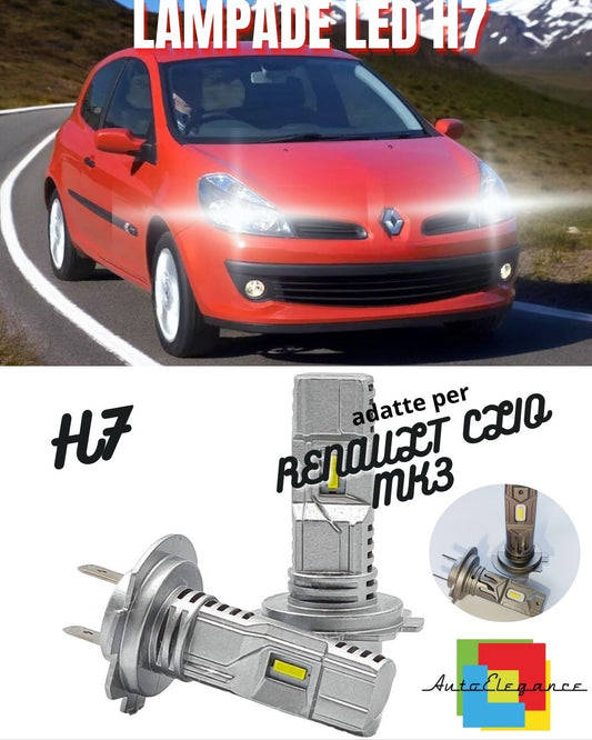 ❤️H7 LED KIT FOR RENAULT CLIO MK3 III 6000K WHITE LUMENS CANBUS LOW BEAM❤️