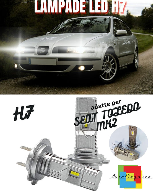🌳H7 LED KIT FOR SEAT TOLEDO MK2 6000K WHITE 6000 LUMEN CANBUS LOW BEAM🌳