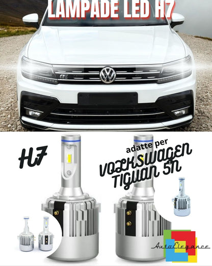 🤍KIT LED H7 CANBUS VOLKSWAGEN TIGUAN 5N RESTYLING LED 9800 LUMEN 6000K🤍