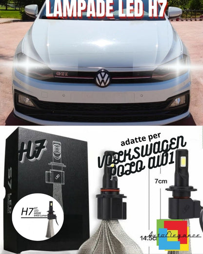 😍KIT LAMPADE ANABBAGLIANTI LED VOLKSWAGEN POLO AW1 LED H7 6000K XENON XENO😍